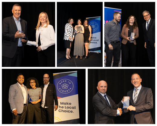 awards photo collage